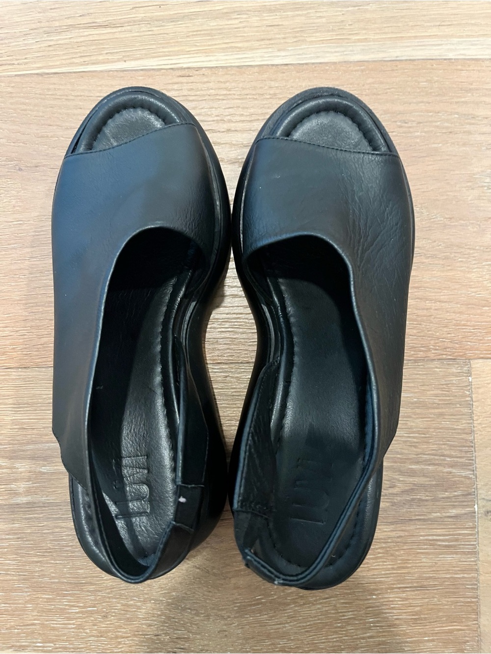 Agusto Leather Platform Sandal Forever & Always Minimalist Shoes size 39 (8.5) - Picture 3 of 11